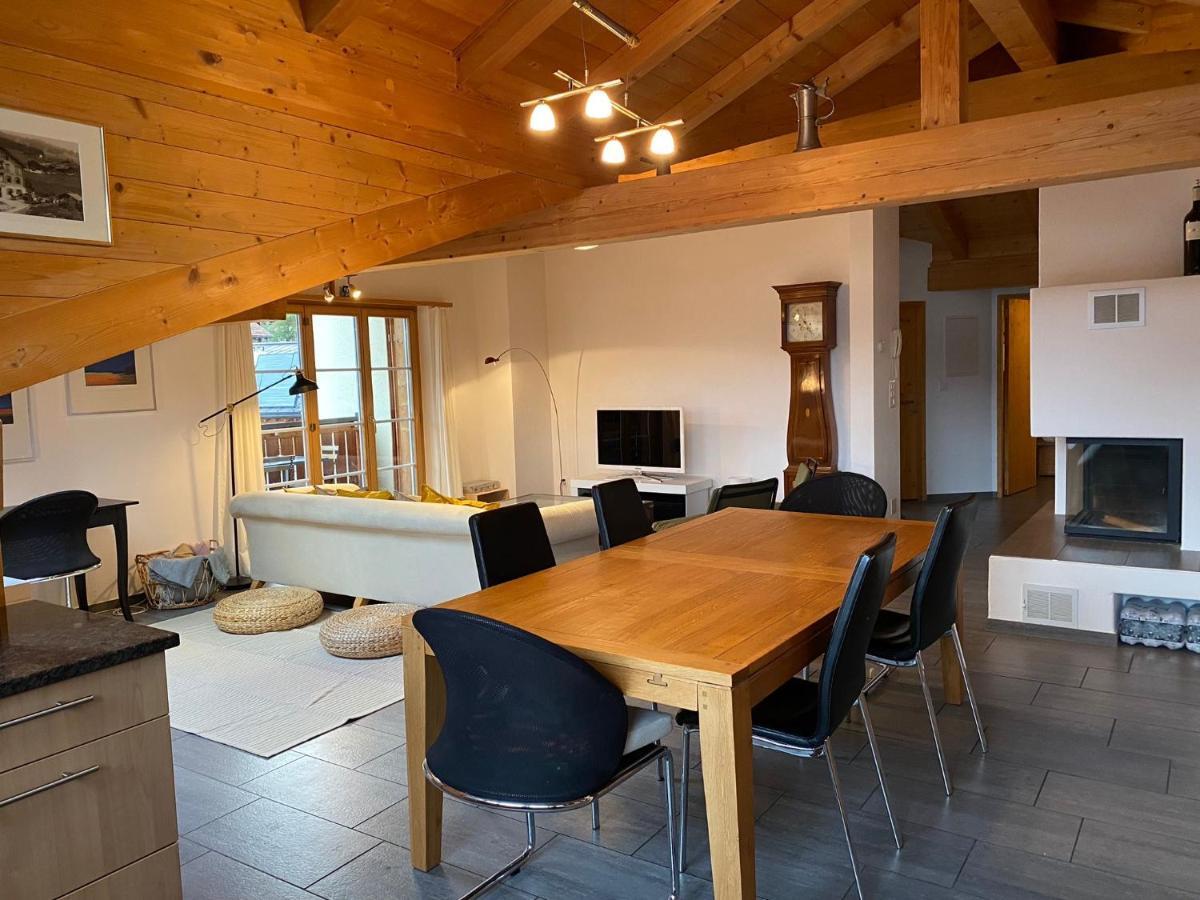 Appartement Attic In The Alps à Luzein Extérieur photo